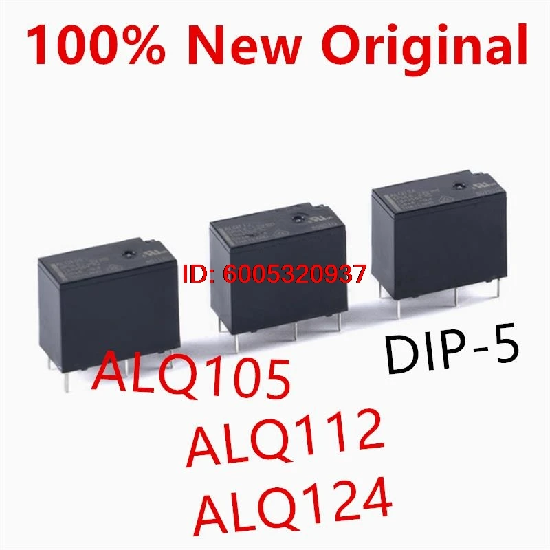 10piece  ALQ105 、ALQ112 、ALQ124  DIP-5  10A  New universal power relay