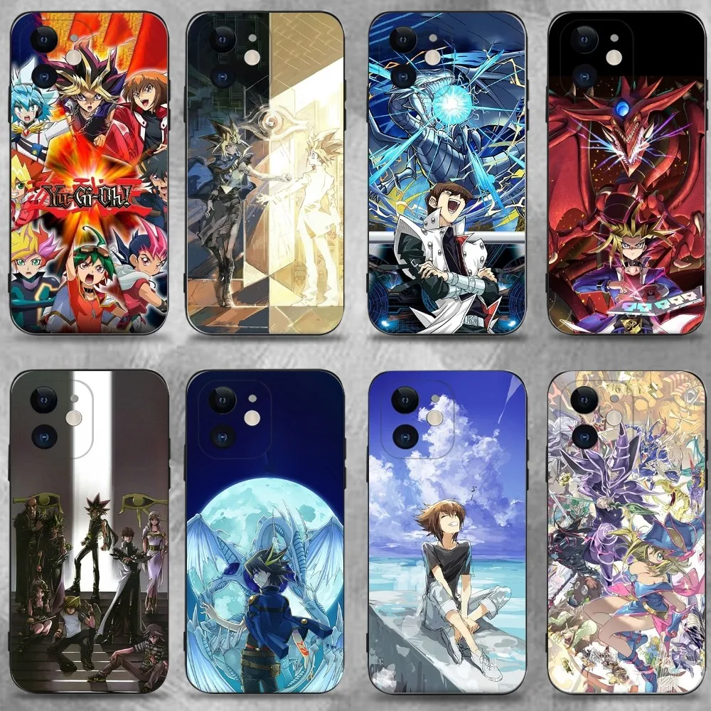 

Yu-Gi-Oh Anime Phone Case For iPhone 16,15,14,13,12,11 Plus,Pro Max,XS,X,XR,SE,Mini,8,7,Soft Silicone Black Cover