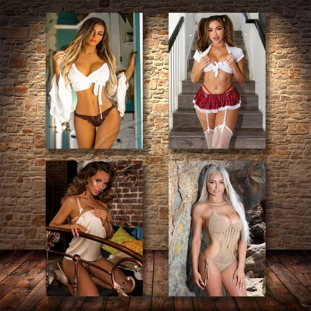 Home Decoration Sexy Girl Painting Wall Artwork HD Print Modern Woman Poster Character Canvas Cuadros Modular Picture For Gift