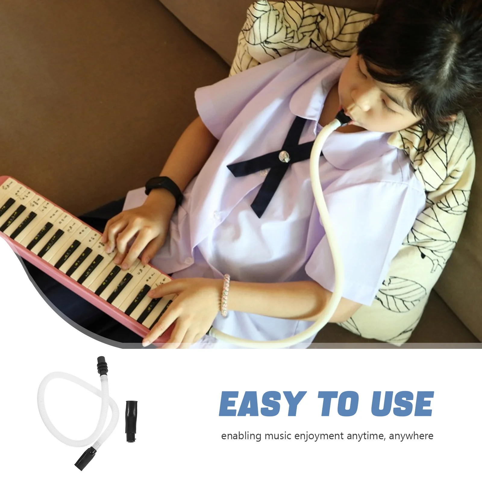 3 مجموعة مرنة ميلوديكا المعبرة أنبوب مجموعة طويلة البلاستيك بيانيكا استبدال أجزاء الهواء البيانو لوحة المفاتيح الملحقات #5