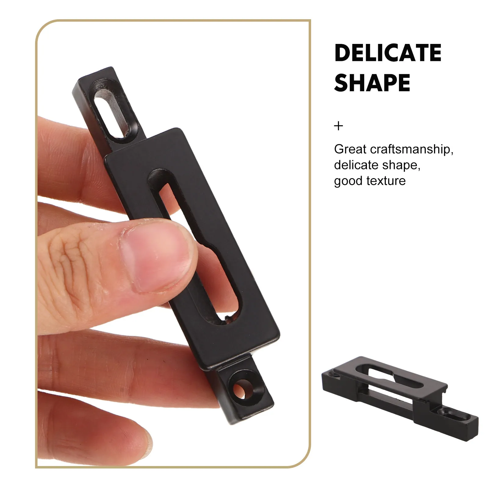 Protector de puerta corredera, cerradura de puerta corredera de Metal de doble orificio, placa de golpe, Hardware de bloqueo de ventana resistente a la corrosión para Patio