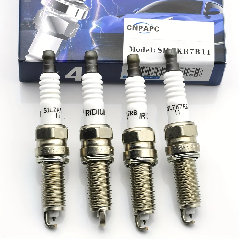 4pcs Real Iridium Spark Plugs 18846-11070 SILZKR7B11 For Hyundai For Tucson For Elantra For GT