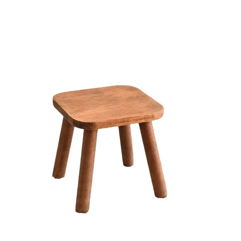 

Solid wood small stool can be stacked dining chair dining table chair small stool dining table home living room seat bench