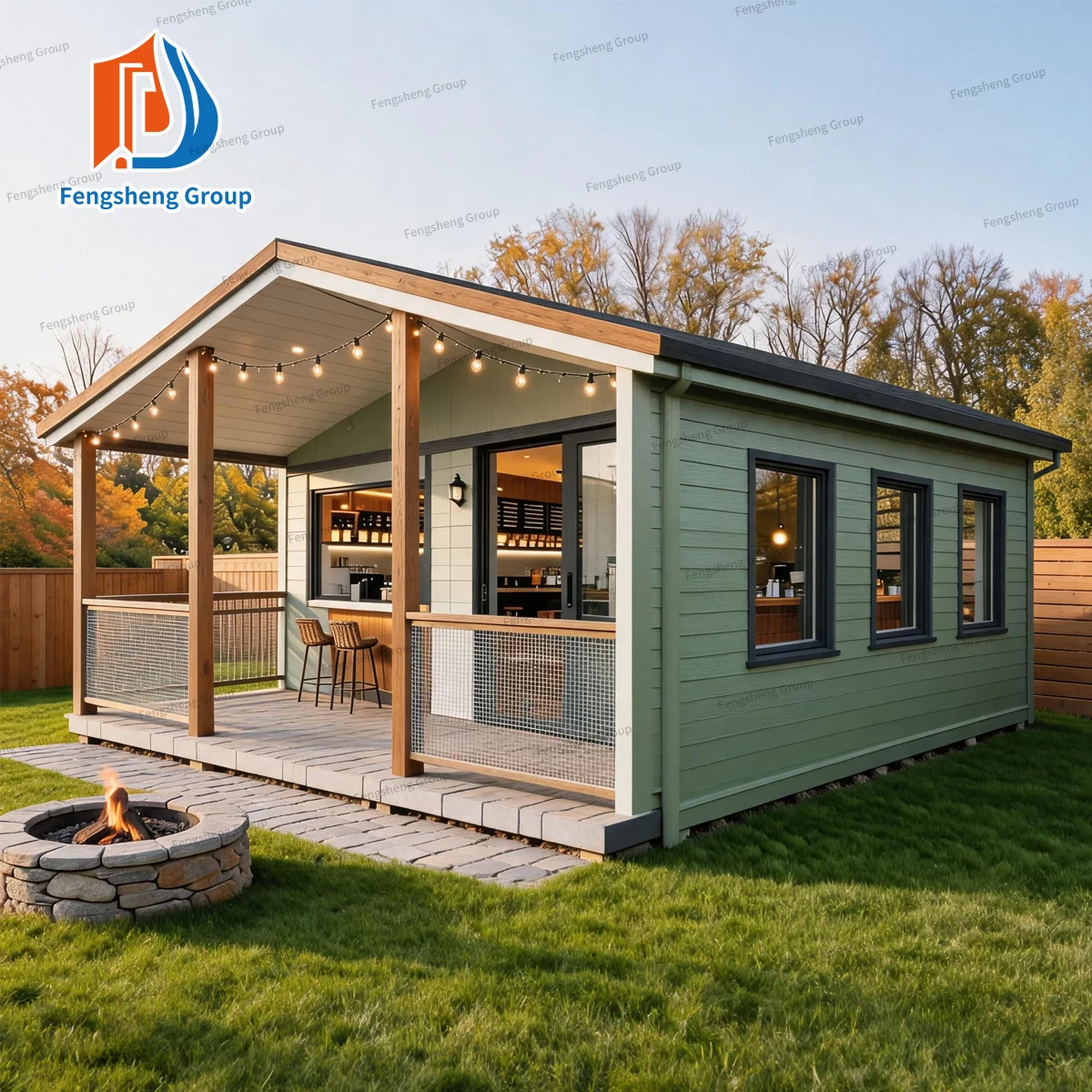 Expandable Double Wings Prefab Villa Modular Tiny Home for Permanent Living Resort Homestay Container Houses