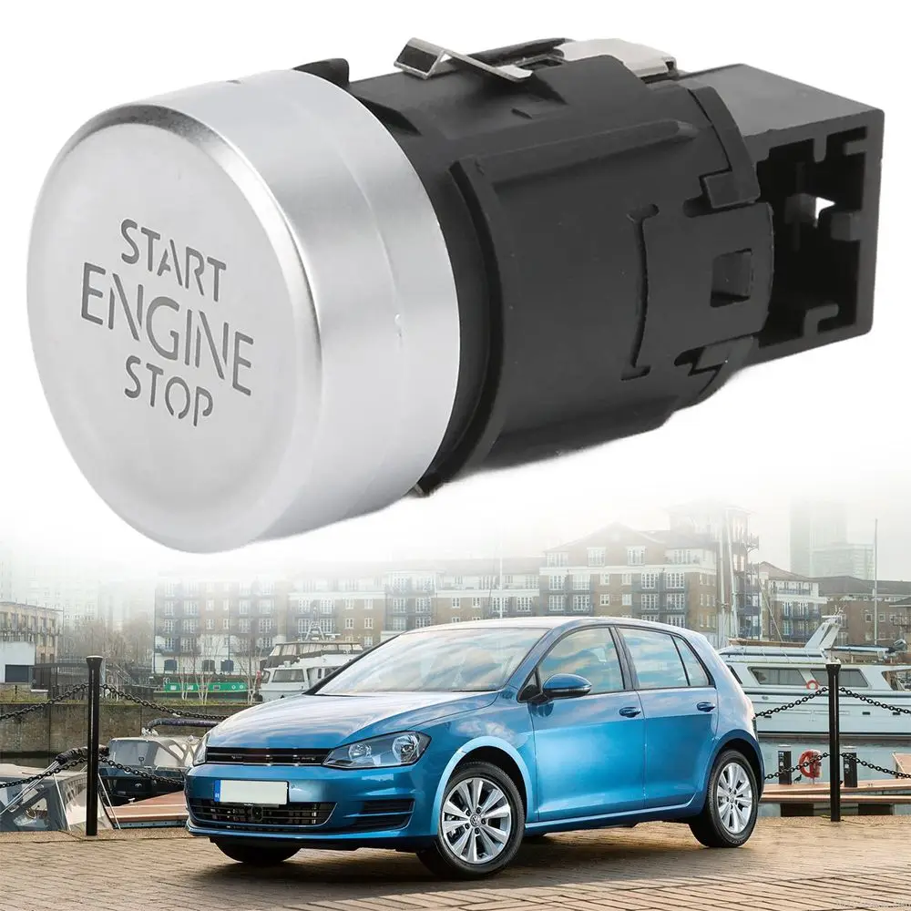 for Sharan One-button 5N0959839 for Tiguan 2008-2016 Stop Push Button Car Engine Start Keyless Entry Ignition Starter Switch