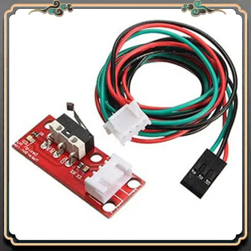ASMA-4Pcs 3D Printer Endstop Mechanical Control Panel Parts Limit Switch RAMPS 1.4 With 3-Pin 70Cm Connecting Cable