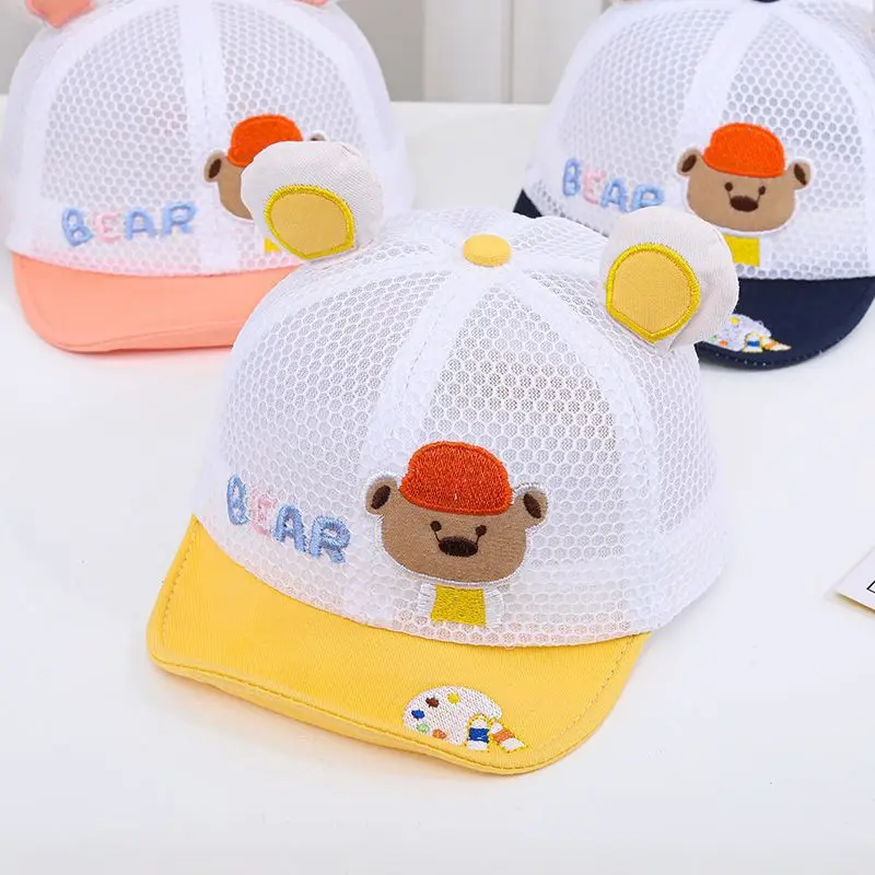 

Baby Hat Summer Thin Duck Tongue Newborn Baby Summer Sunscreen Boys Sunscreen Children's Sunscreen Mesh Cool Hat