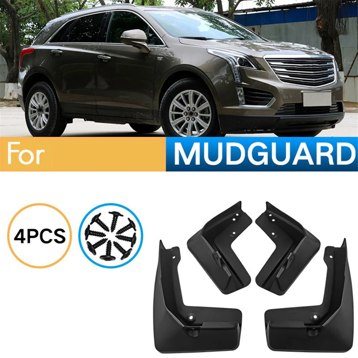 4PCS Car Mudguard Mud Flaps Splash Mud Guard Fender for Cadillac XT5 2017-2020 Car Accessories