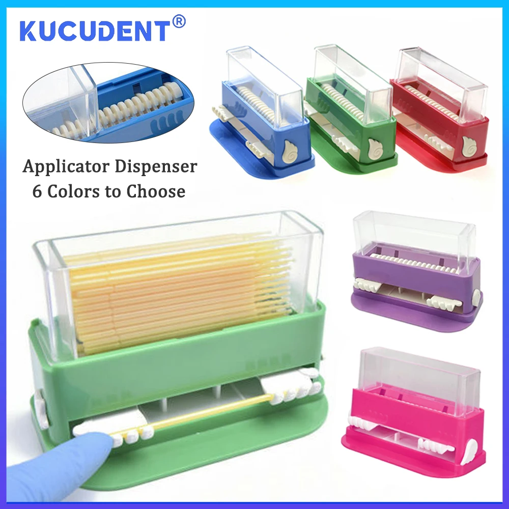

KUCUDENT Dental Micro Brush Dispenser Disposable Bendable Applicators Brushes Dentist Dentistry Extension Teeth Cleaning Tools