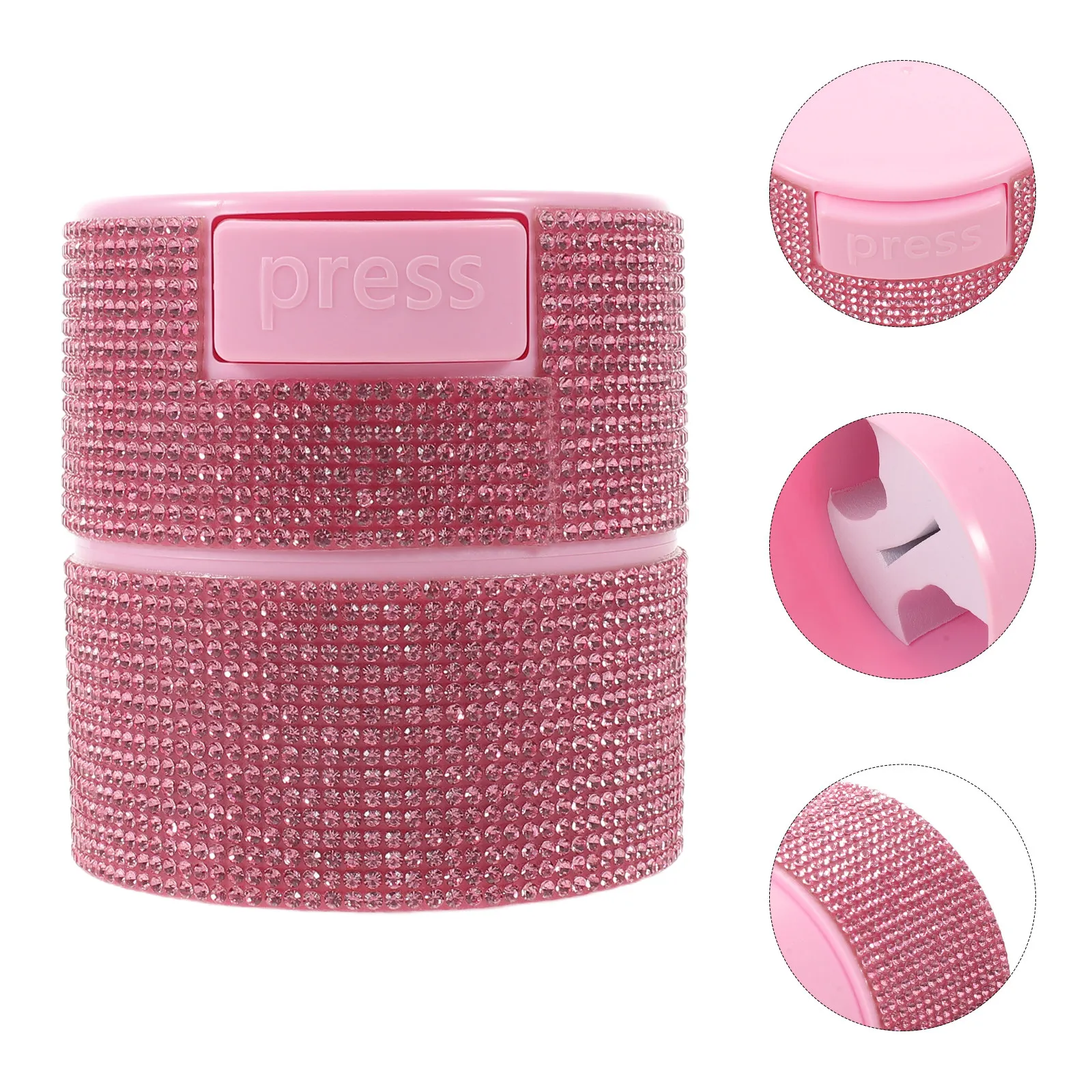 Eyelash Extension Salon - Pink Rhinestone Lash Adhesive Container Eyelash