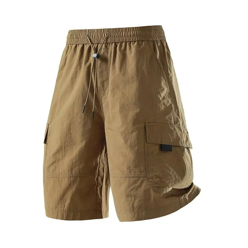 

American Sle Dstring Purple Work orts for Men Spring Summer Loose Fit mid Waist Towel Fabric Youthful Casual orts