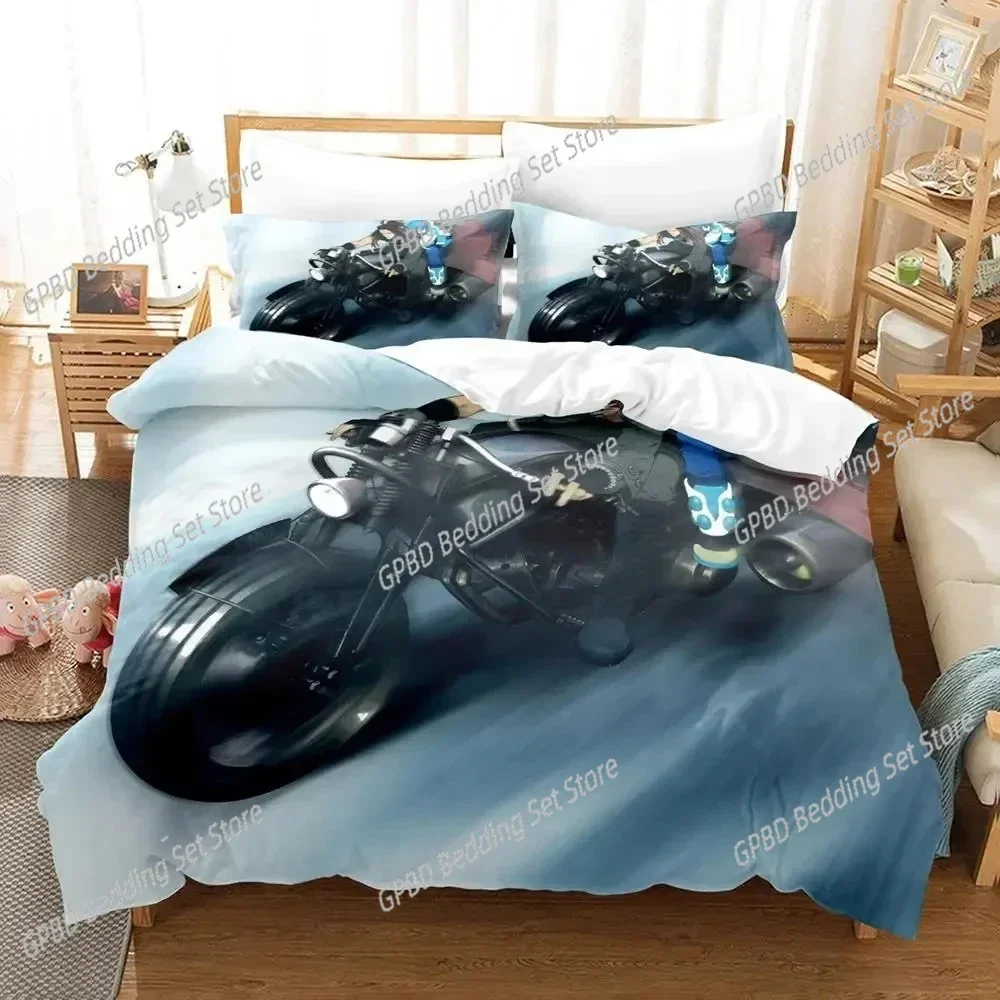 Anime DRAMAtical Murder Game Bedding Set Duvet Cover Bed Set Quilt Cover Pillowcase Comforter king Queen Size Boys Adult Bedding