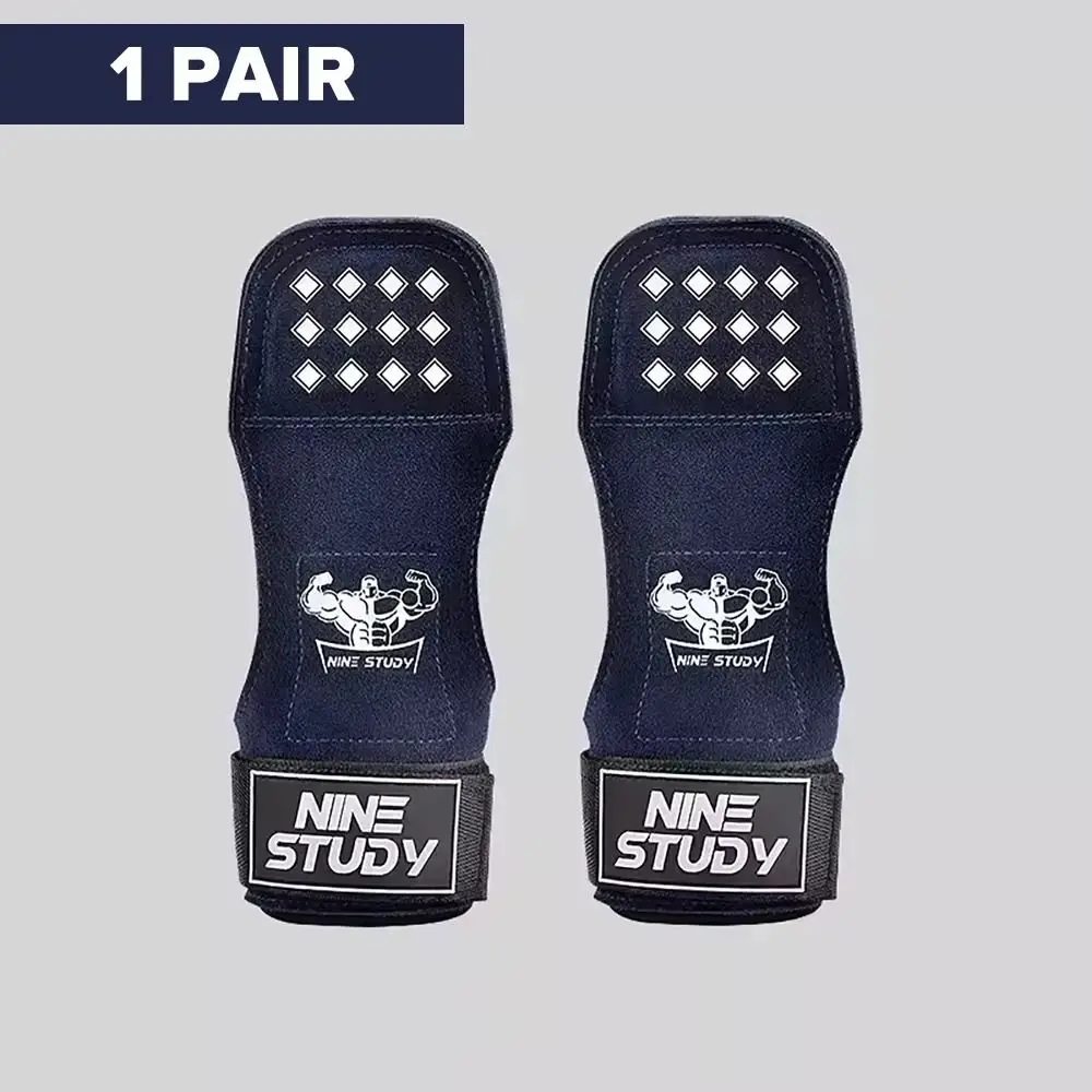 

1 Pair SBR Fitness Power Straps Thicken Leather Muscle Man Wrist Straps Biceps Flexion Adjustable Deadlift Power Straps Pull-ups