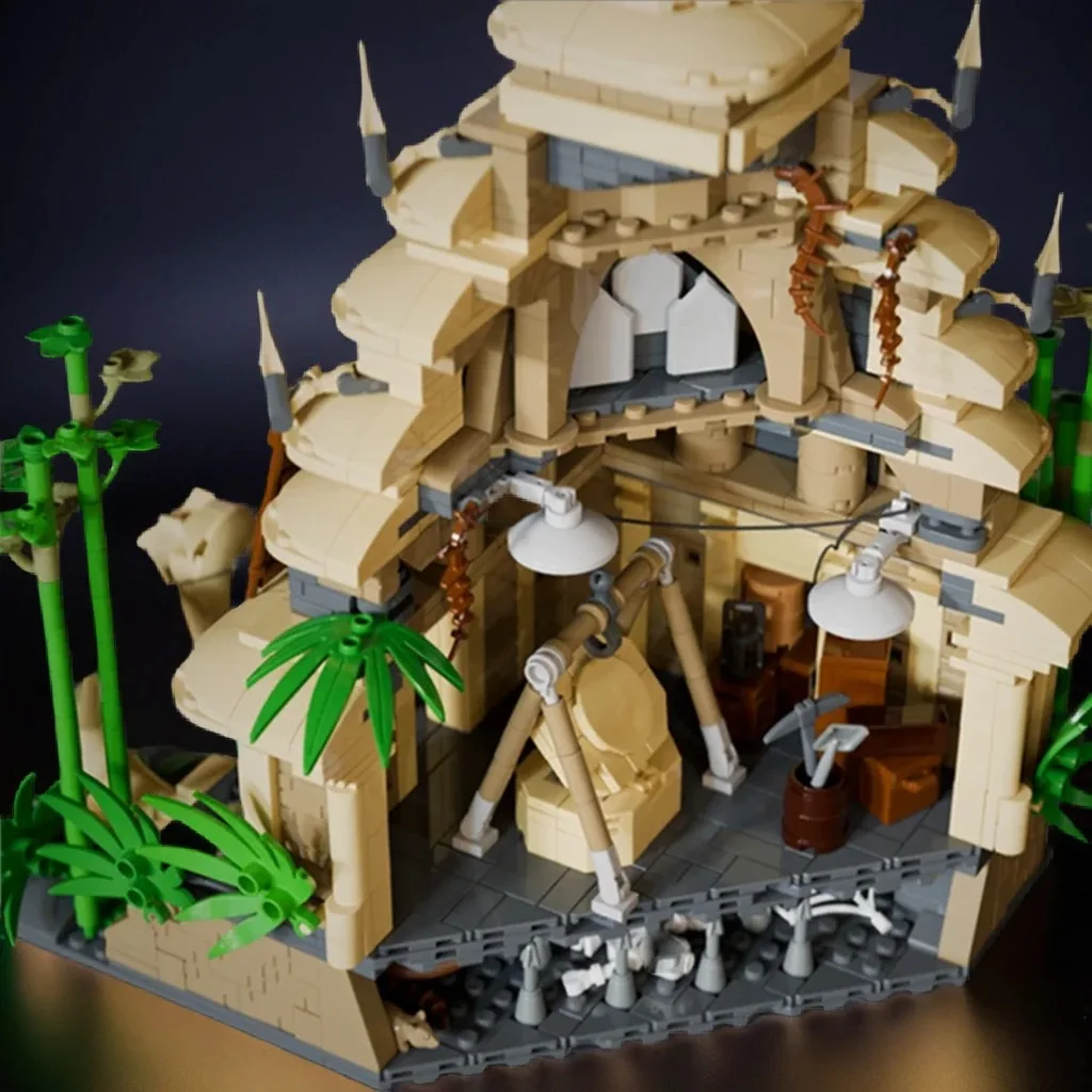 1819 piezas MOC Indiana Jones El Templo del Ojo Prohibido, Bloques de Construcción del Modelo de Indiana Jones, Construcción DIY, Juguetes de Regalo de Navidad para Niños