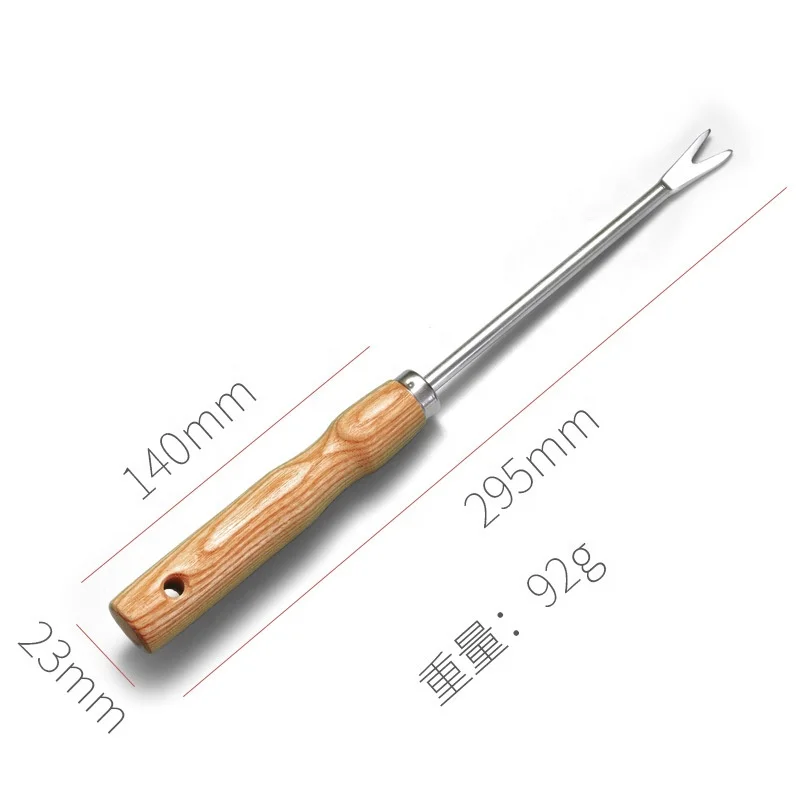 Care Garden Tools with Wooden Handle Spatula Transplant Trowel 430 Stainless Steel Garden Tools