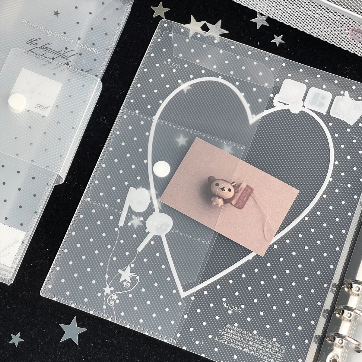 WAKAWAKA Loose-Leaf PP A5 Binder Organization Ring Binder Notebook Scrub Inner Core Cover Note Book Journal Planner Office