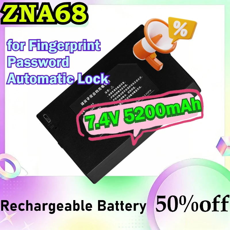 

ZNA68 Rechargeable Polymer Lithium Battery for Huabaotong Smart Door Lock, Fingerprint & Password Automatic Lock