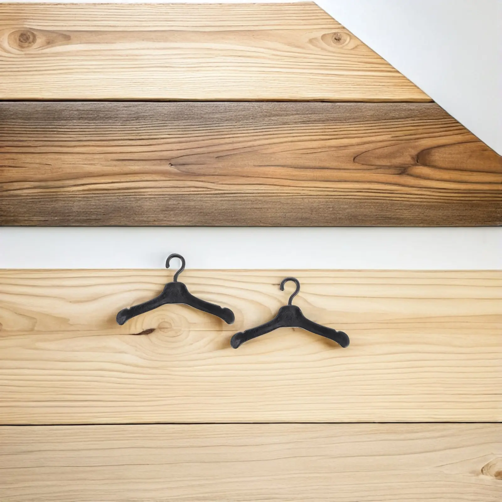 

150Pcs Miniature Clothes Hangers Plastic Small Closet Organizer Wardrobe Holder Pretend Play Dollhouse Decor Accessories