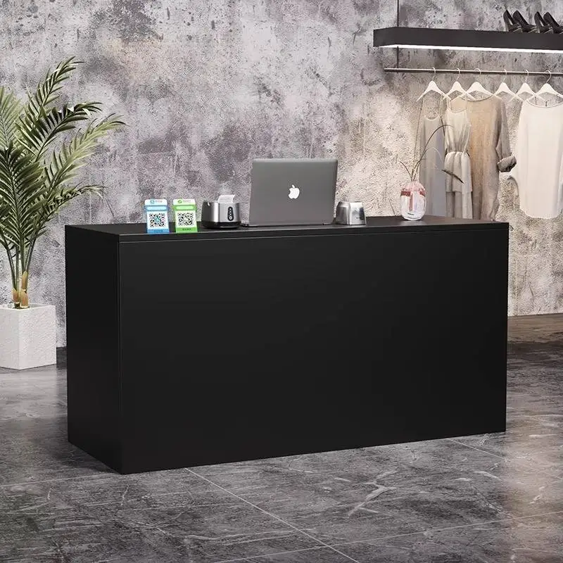 

Black Hotels Reception Desks Luxury Modern Cheap Classic Reception Desks Clinic Restaurant Empfangstheke Office Furniture
