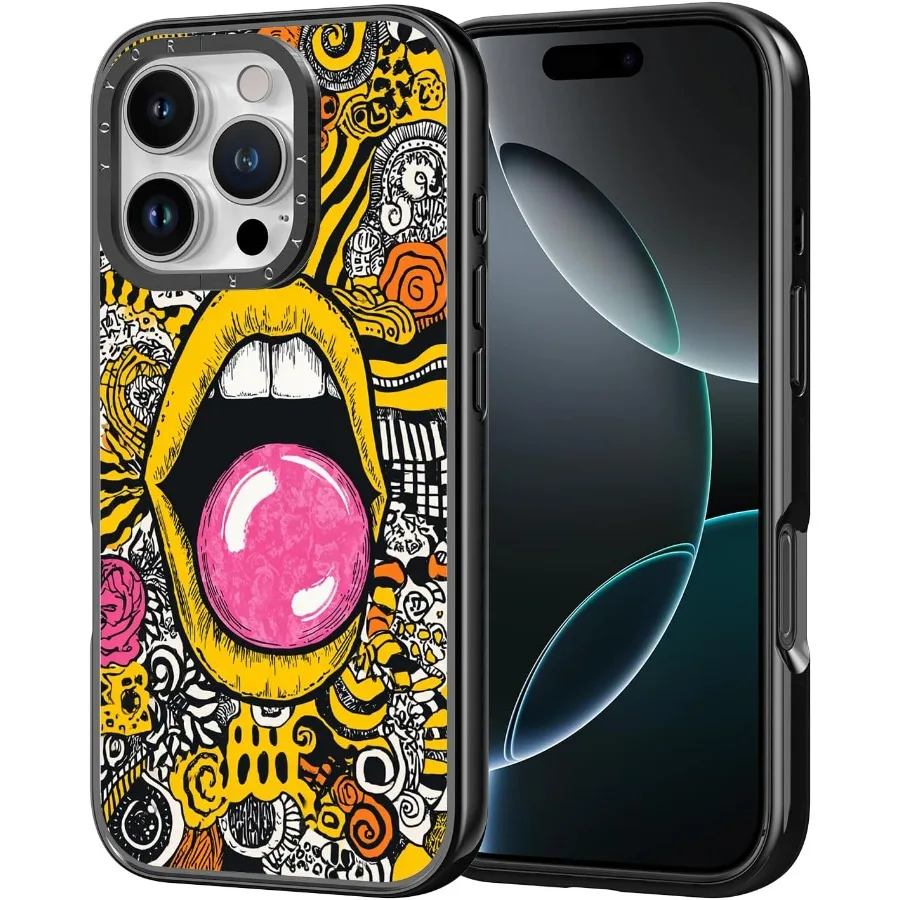 

for iphone 16 Pro Case - [6.6 ft Military-Grade Drop Protection] [Anti-Peel Technology] Clear Black TPU Bumper Case