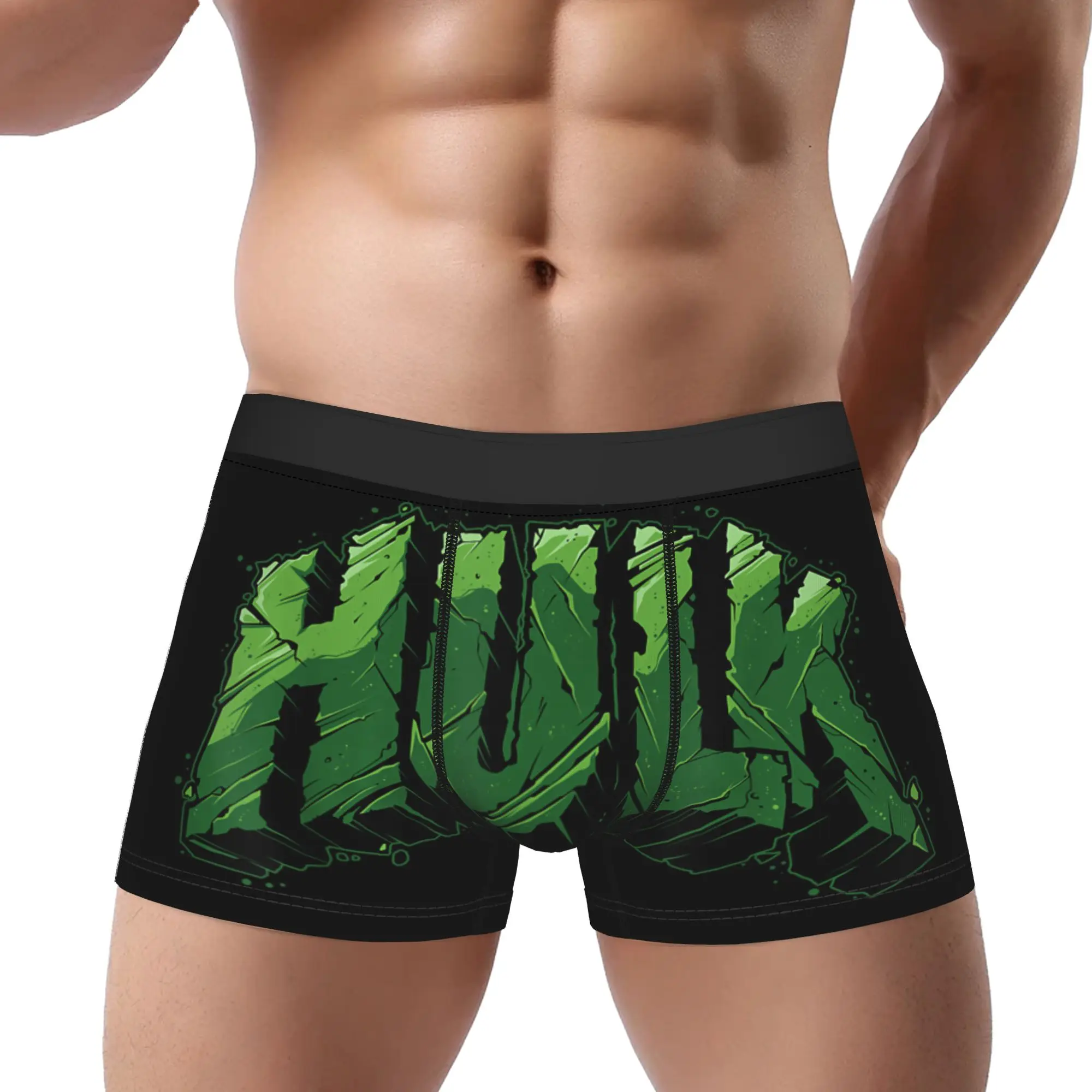 

calzoncillos hombre Marvel boxers Hulk Power Underpants Homme Panties Men Underwear Ventilate Shorts Boxer Briefs
