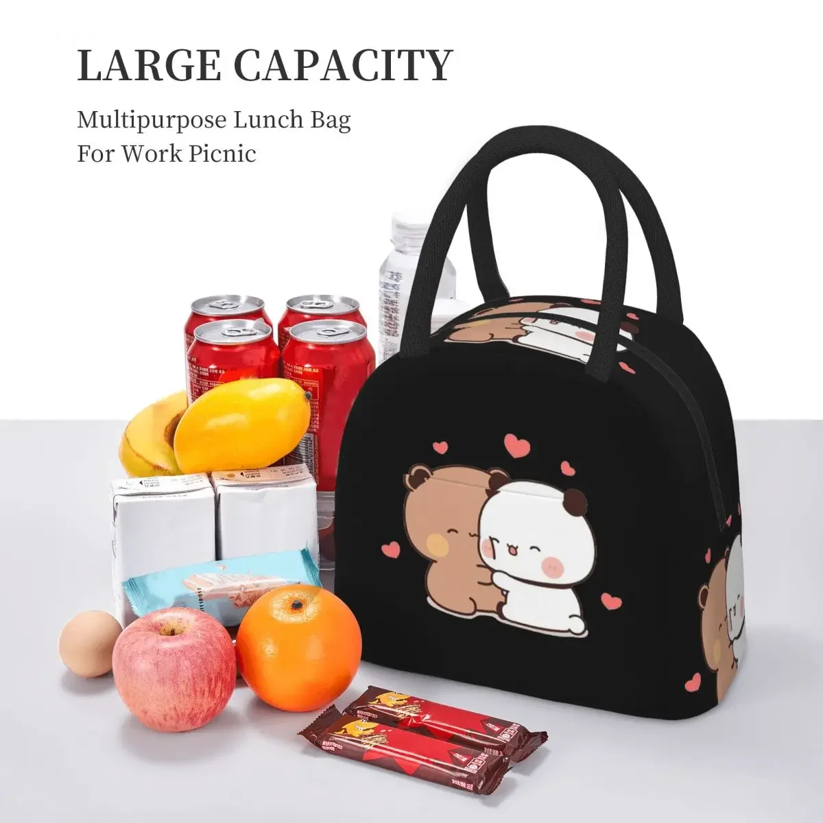 Bear And Panda Bubu Dudu Balloon Insulated Lunch Bag for Women OfficeCooler Thermal Food Box ToteLeakproof Lunch Boxes Container