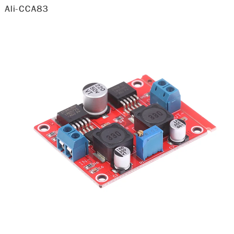 Adaptador de tensão automática DC-DC LM2577S para LM2596S Conversor automático de chip duplo Módulo Step Up/Down
