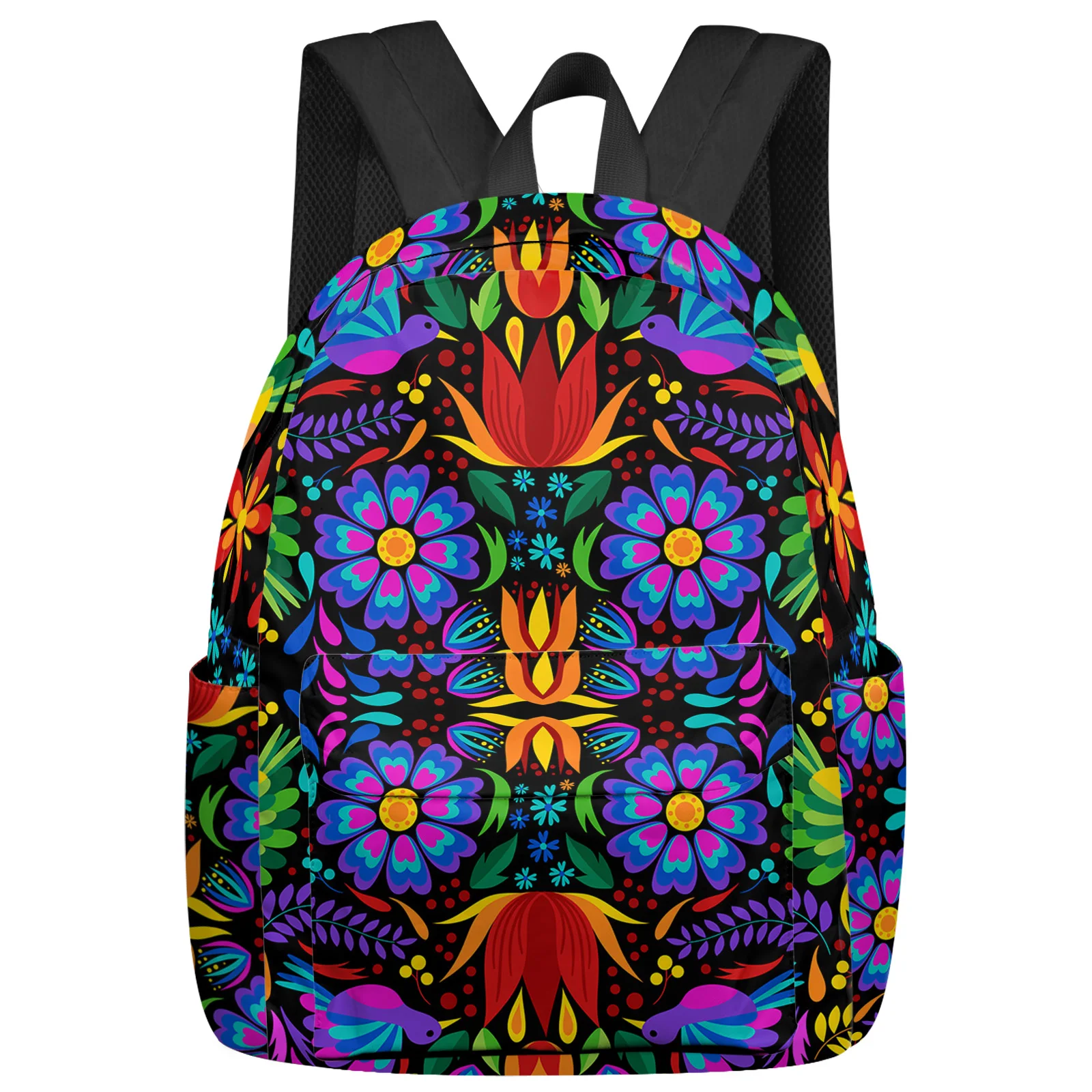 

Colorful Mexico Abstract Flower Feminina Backpacks Teenagers Student School Bags Laptop Backpack Men Women Female Travel Mochila