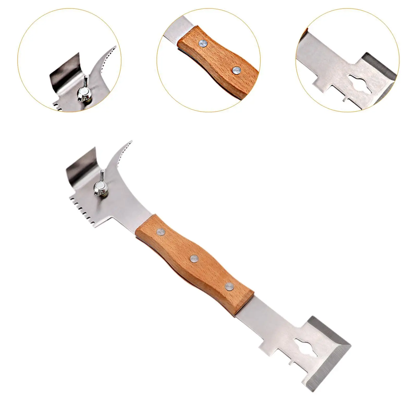 Bee Hive Tool Comfortable Grip Cleaning Apiarist Bee Uncapping Hive Cleaner