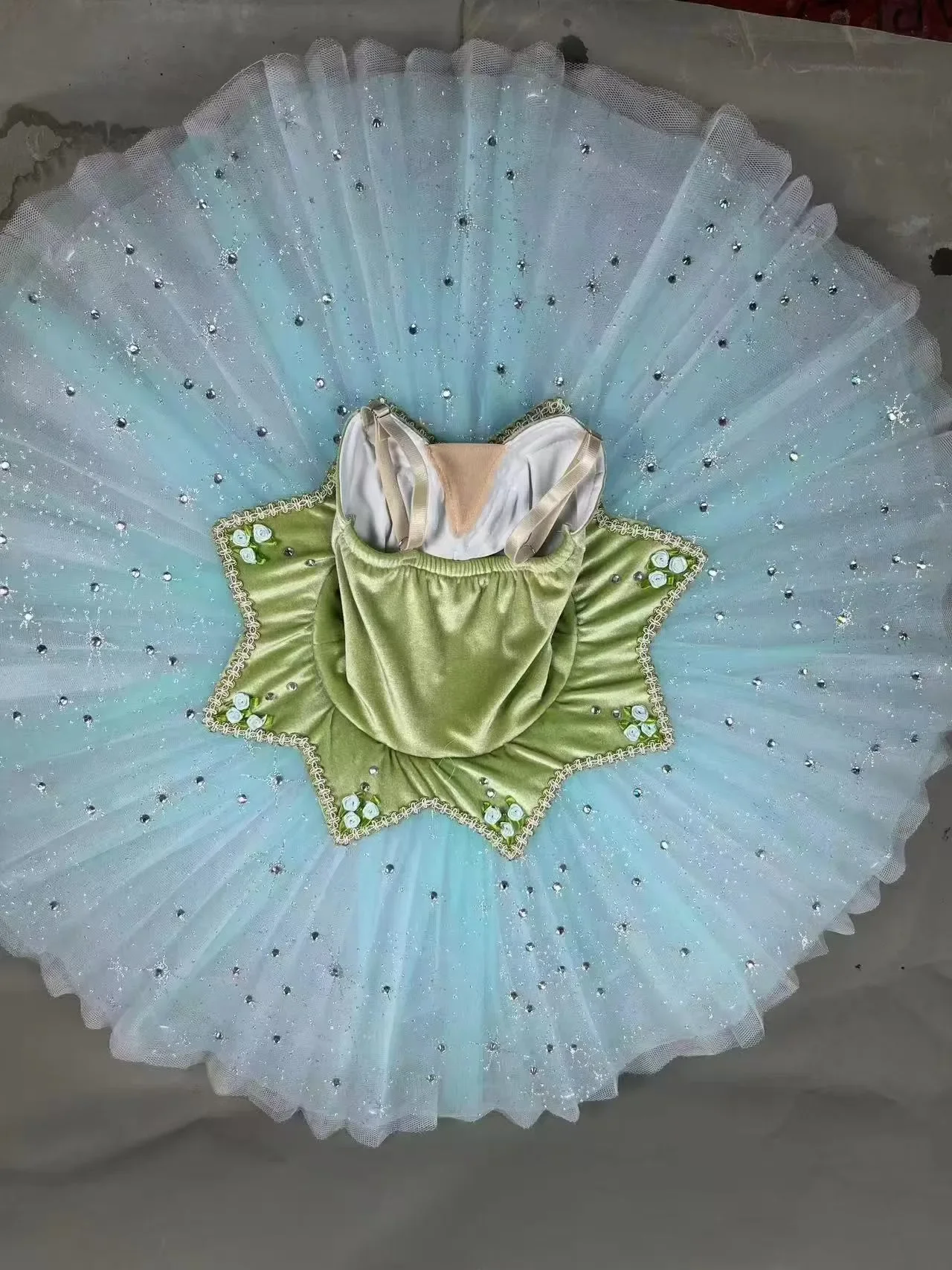 Adult Women Ballet Tutu Professional Ballet Tutus Halloween Costume Ballet Clothing Girl Lake Girls' Suit Velvet Top