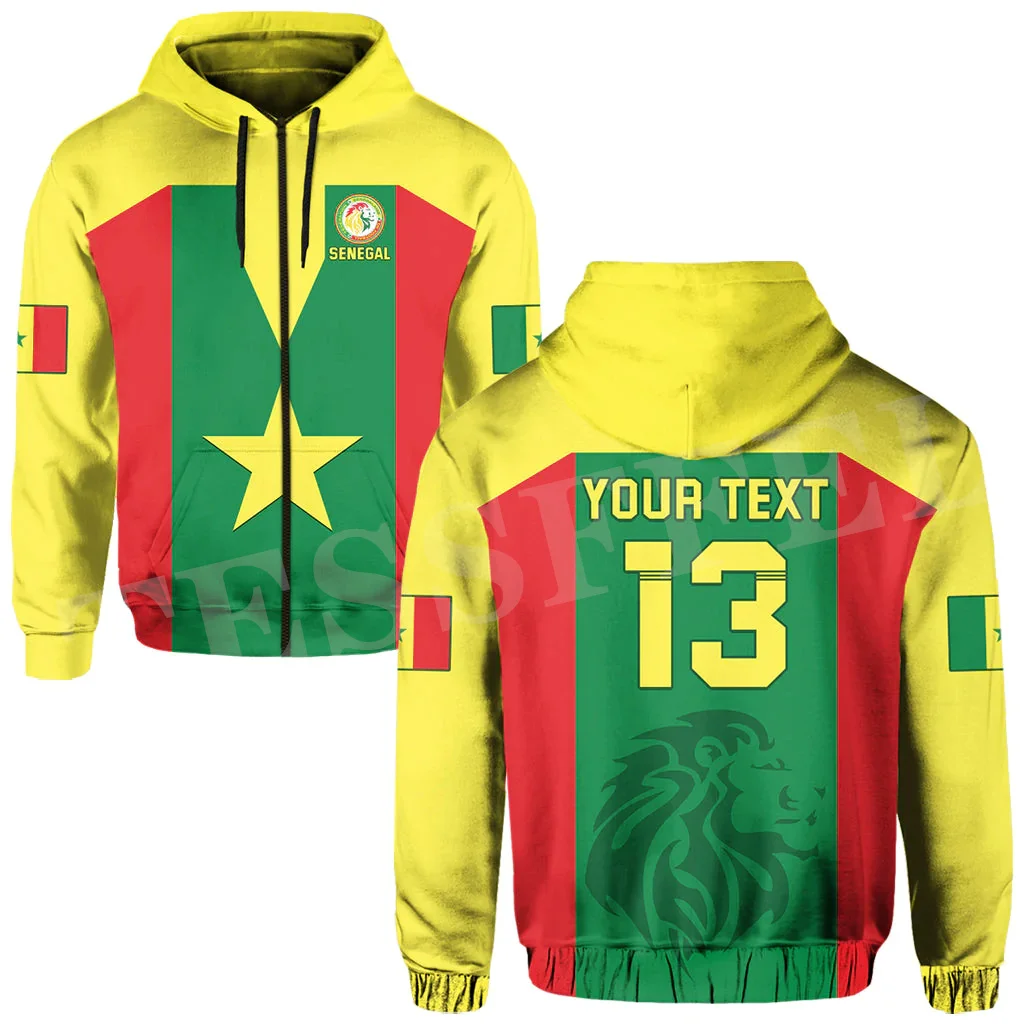 Newest Africa Country Senegal Lion Tribel Culture Tattoo Retro Tracksuit Harajuku 3DPrint Unisex Casual Funny Jacket Hoodies A19