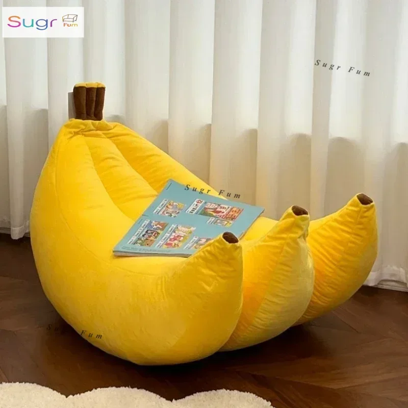 

Bedroom Lazy Sofa Creative Banana Shape Home Backrest Single Tatami Lounge Chair Furniture Living Room muebles de la sala