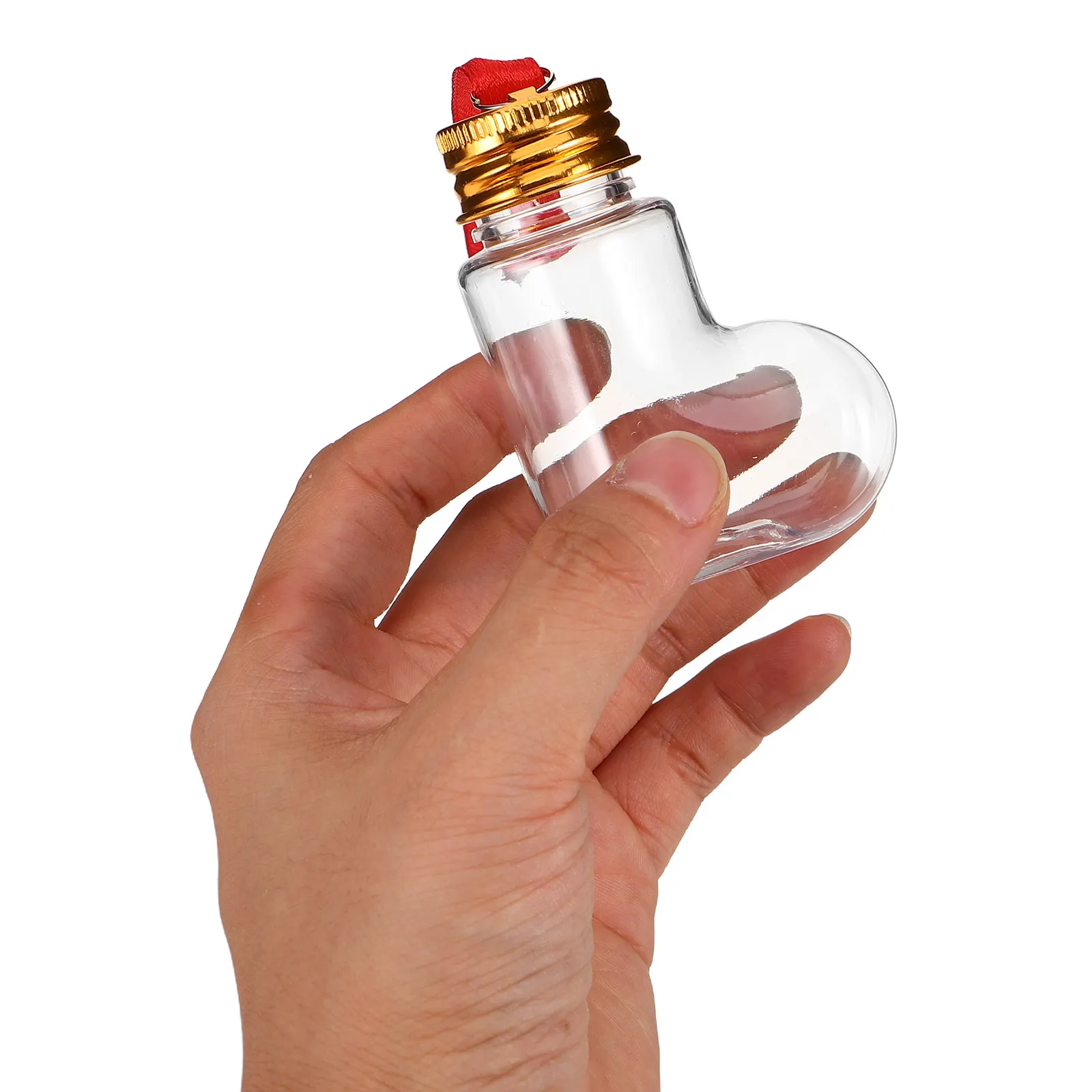14Pcs Clear Sock-Shaped Plastic Ornaments – Fillable Candy Boxes with Screw Cap & Hanging String for Christmas Tree