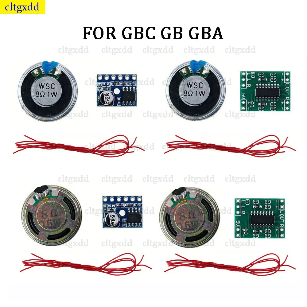 Cltgxdd 1 set audio amplifier enhanced speaker FOR GBC GBA GB digital amplifier PCB board volume increase module set accessories