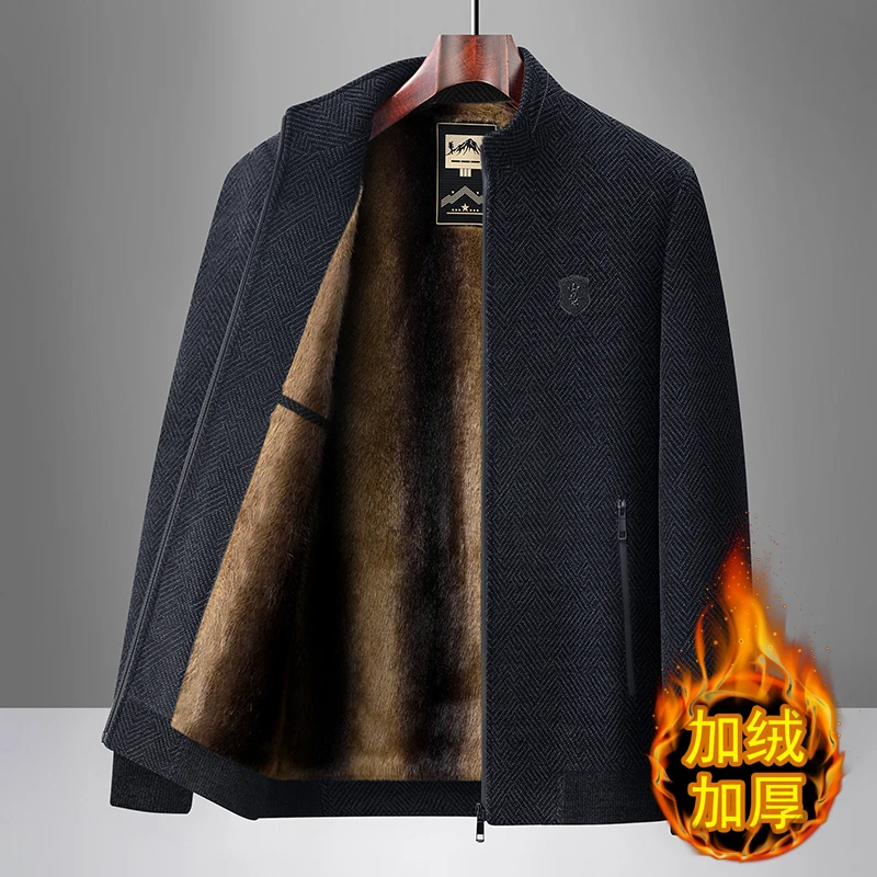 

New Men's Fashion Thicker Warm Parkas Coat 2026 Autumn Winter Fleece Lining Outdoor Slim Fit Casual Jackets for Men