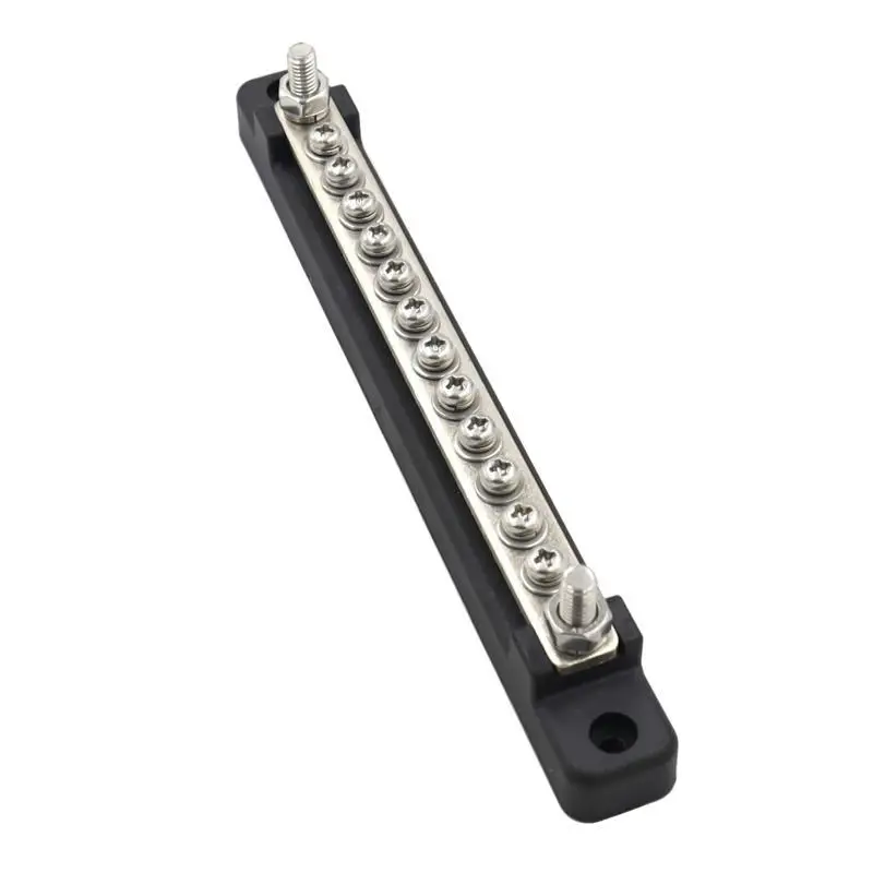 31BC Bus Bar & Cover Ground Distribution Block Universal Car Boat Marine Pickup Trailer Power Distribution Terminal Block
