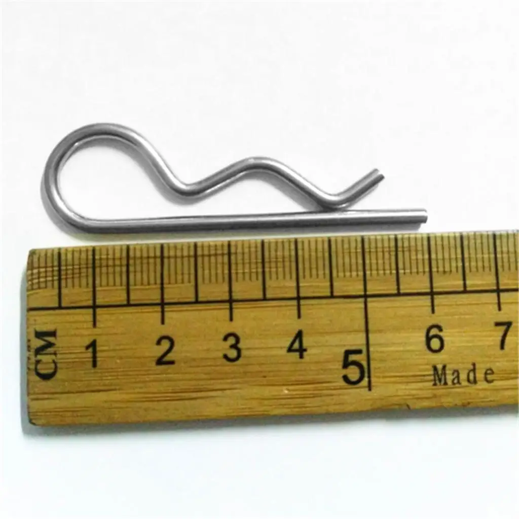 Stainless R Clips 2.5x60mm Split Pins Spring Clip Rust Resistant Fastener for Marine Boat Trailer