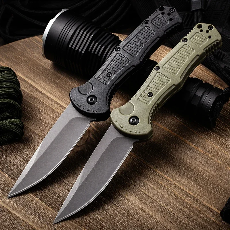 BM 9070 Claymore Folding Knife D2 Drop Point Blade Self-defense EDC Multitool Camping Knife Outdoor Survival Pocket Knives