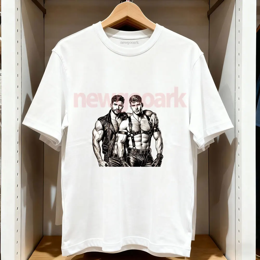Tom of Finland LGBT Gay Pride T Shirt Woman Man Casual Cotton Graphic T Shirts Creative Streetwear Tee Short-sleev Camisetas view 4