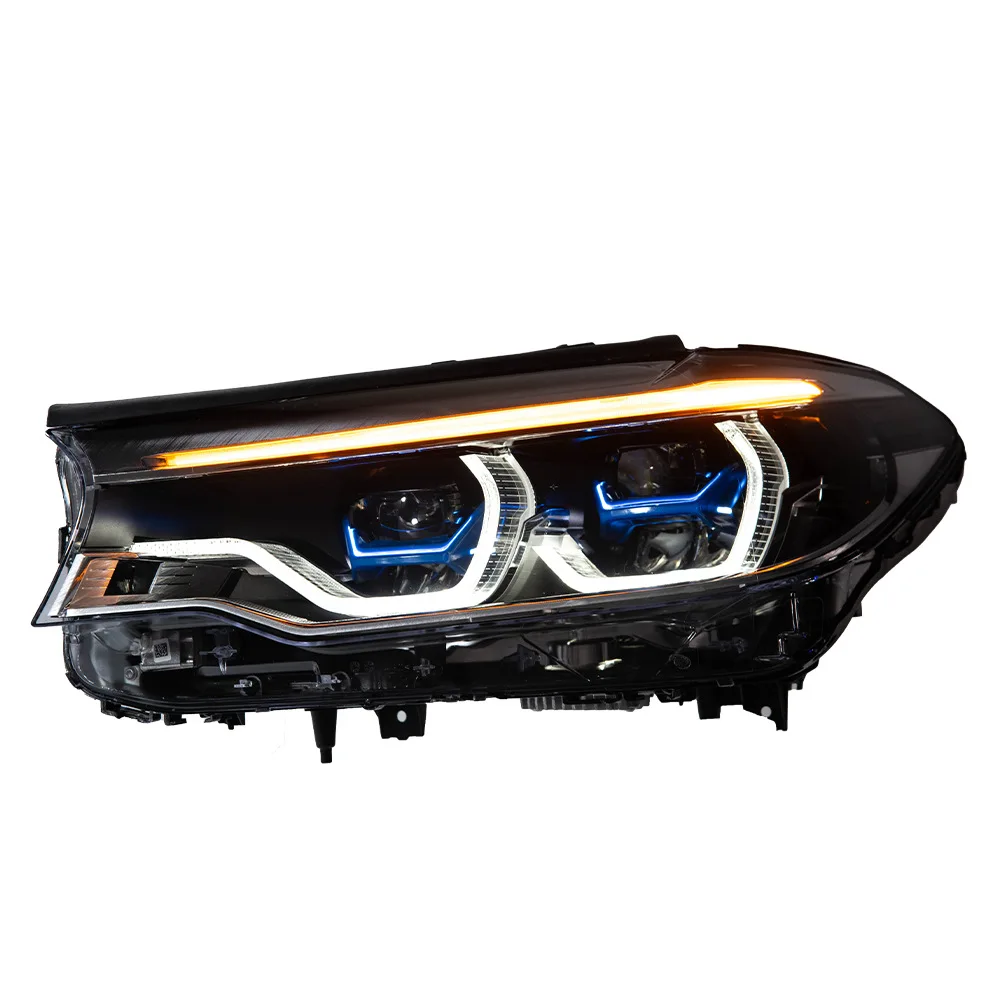 For Universal Fitment Laser Projector Headlights LED DRL 6000 Lumens 6000K Color Temperature D2S Bulb Shape 12V Automotive