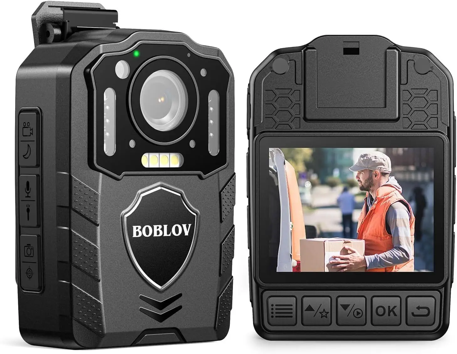 BOBLOV 2024 New 1440P HD Body Camera KJ25 3000mAh Battery 13Hrs Recording Wearable Police Cam Law Enforcement Security Patrol - view 4