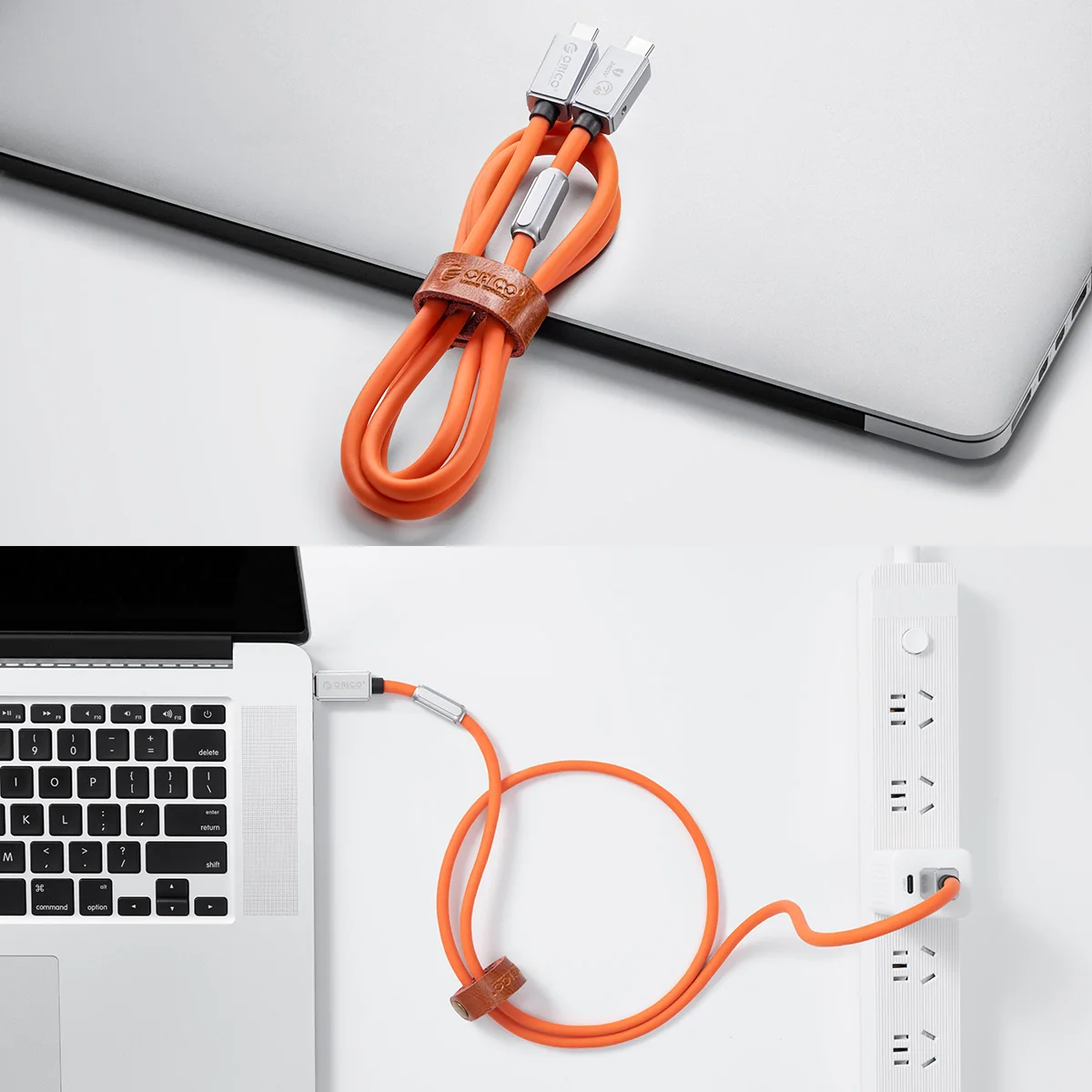 ORICO USB4 Cable 240W for Thunderbolt 4 PD3.1 Charging 40Gbps Data Transfer Video 8K@60Hz Silicone for iPhone Mac eGPU Laptop