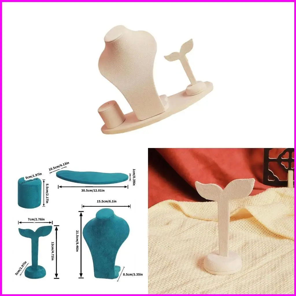 

Fabric Jewelry Display Stand for Earrings Rings Showcasing and Photography