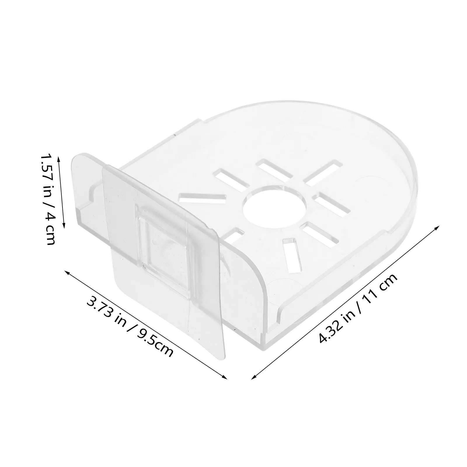 2Pcs Acrylic No-Drill Wall Mount Floating Shelves for Security Camera Speaker Monitor Small Shelf Adhesive Mini Wall Shelf