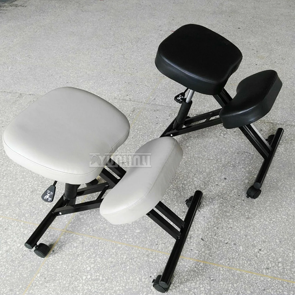 Silla para arrodillarse, taburete ajustable, cojín grueso para equilibrio de espalda, modelado del cuerpo, hogar, oficina, silla de ordenador