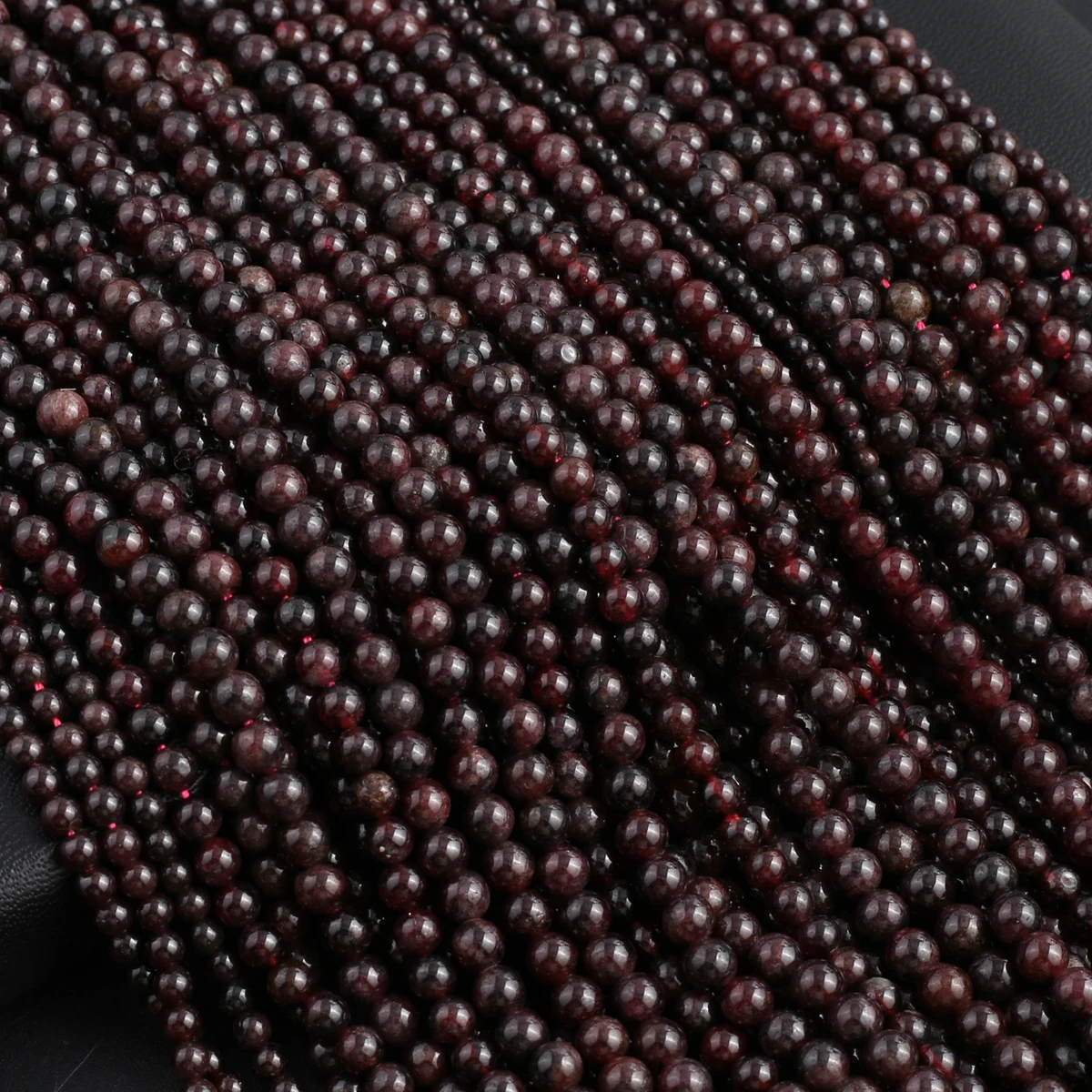 Natural Semiprecious Stone Garnet Round Beads 4mm Jewelry Making DIY Necklace Bracelet Accessories Gift for Women