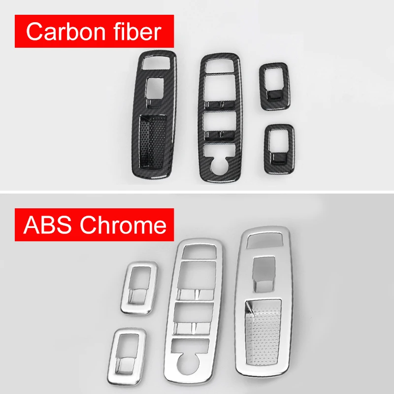 ل جيب جراند شيروكي WK2 2011 2012 2013 2014 2015 2016 2017 2018 2019 2020 زجاج نافذة السيارة رفع زر التبديل غطاء لوحة #3