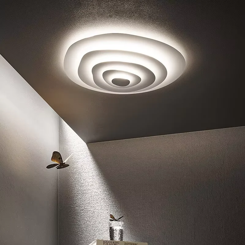 Nordic Ultra Thin Led Ceiling Lights Creative Design Irregular White Cloud Lamp Living Dining Room Study Master Bedroom Light