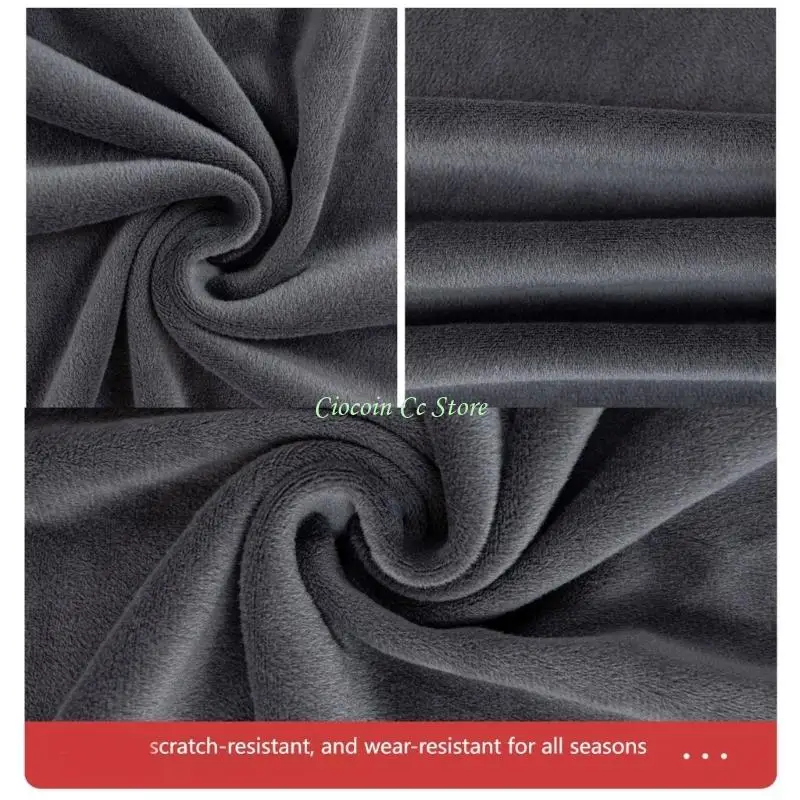 X90F Left Right Set Of 2 Contemporary Armchair Sleeves Fabric Sofa Arm Covers Couch Armrest Protectors Slipcovers