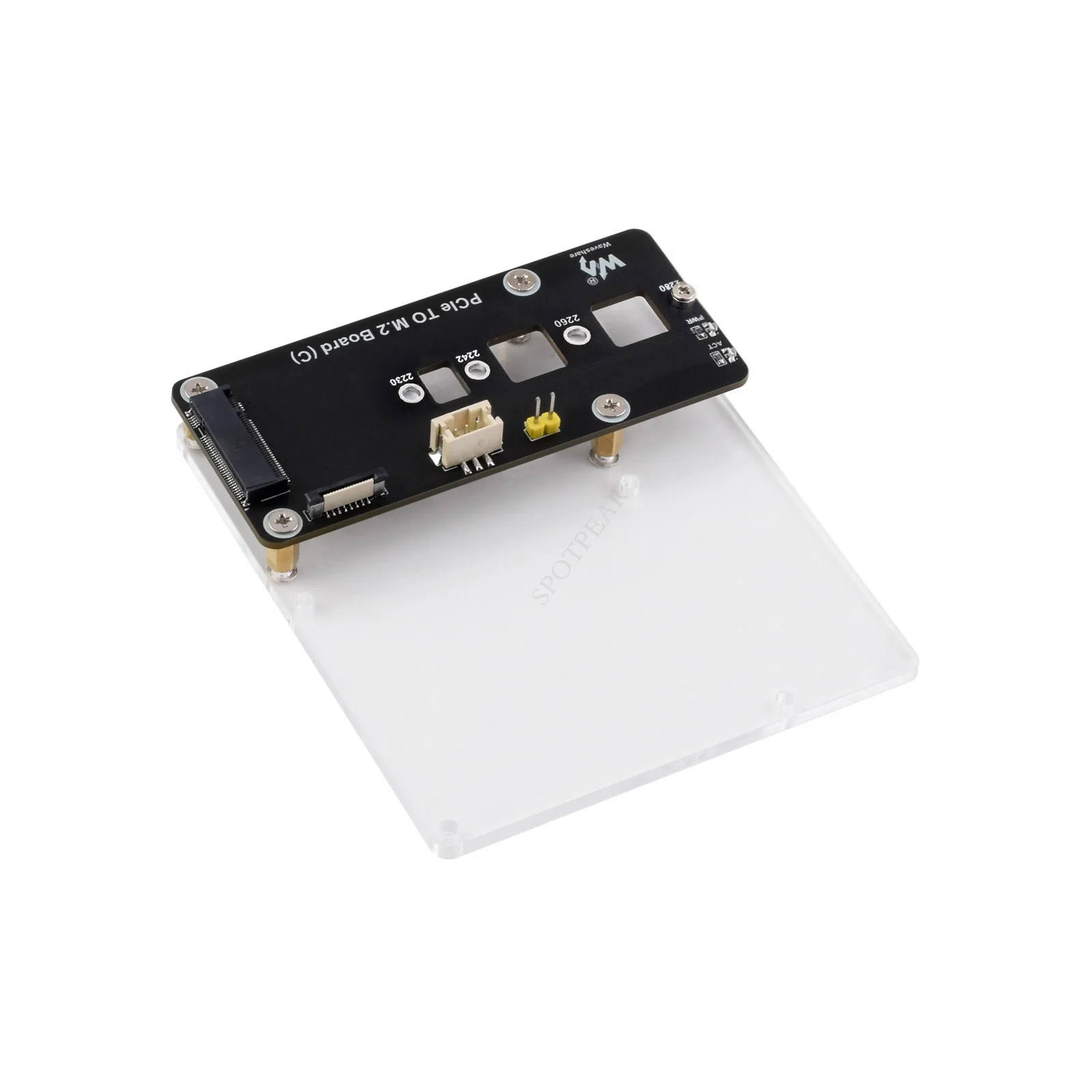 Raspberry Pi5 PCIe a M.2 NVMe SSD placa adaptadora C HAT Pi5-PCIe-2280-2242-2230 para Pi 5